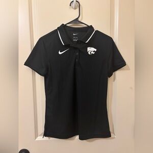 K-State black performance polo